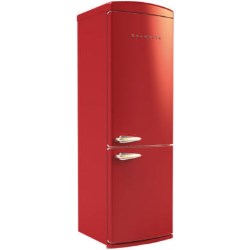 Baumatic Retro Style Frost Free Red Freestanding Fridge Freezer - RETRO.COR
