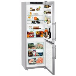 Liebherr NoFrost Freestanding Fridge Freezer with SmartSteel Doors - CUNesf3523