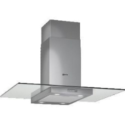 Neff Series 1 Flat Glass 90cm Wide Island Hood in Stainless Steel - I89E21N0GB
