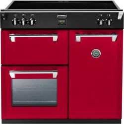 Stoves Richmond 900Ei Colour Boutique 90cm Electric Range Cooker with Induction Hob in Hot Jalapeno - 444441835
