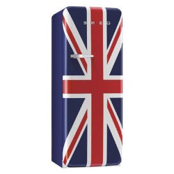 Smeg 50s Style 'Union Jack' Right Hand Hinge Freestanding Fridge with Ice Box