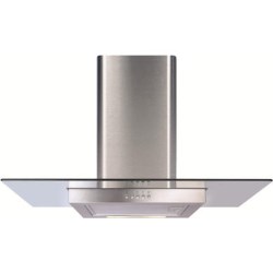 CDA ECN92SS Flat Glass & Stainless Steel 90cm Wide Chimney Hood