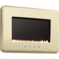 Smeg 50s Retro Style Natural Gas Wall Fire in Cream - L30FABCR