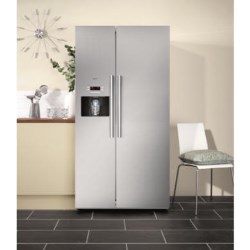 Neff American Style Side-by-side Fridge Freezer Fully Clad Stainless Steel with Ice and Water Dispenser - K3990X7GB