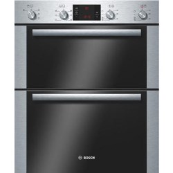 Bosch HBN43B250B Classixx Electric Built Under Double Hot Air Oven - Brushed Steel