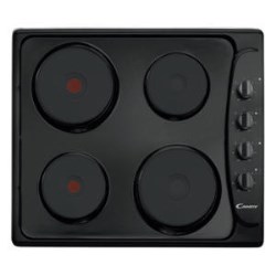 Candy 60cm Sealed Plate Electric Hob in Black - PLE64N