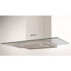 Hotpoint Flat Glass 70cm Chimney Hood in Stainless Steel - HD7T