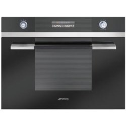 Smeg 45cm High Compact Steam Oven in Black - SC45VNE2