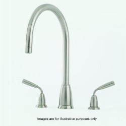 Perrin and Rowe Contemporary Collection Titan Three Hole Mixer Tap With C Spout - 4871CP