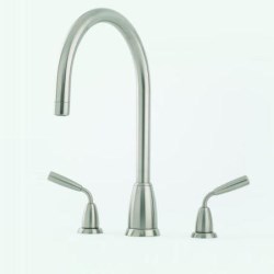 Perrin and Rowe Contemporary Collection Titan Three Hole Mixer Tap With C Spout - 4871PF