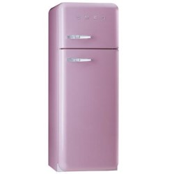Smeg 50s Style Right Hand Hinge Freestanding Fridge Freezer in Pink - FAB30QRO