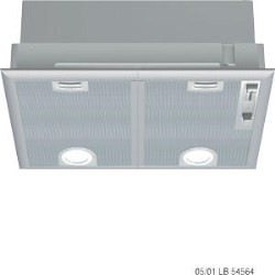 Siemens 530mm wide Canopy Hood in Silver Metallic Lacquer - LB54564GB