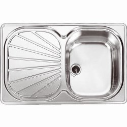 Franke EUX611-78 Erica Single Bowl Reversible Stainless Steel Sink