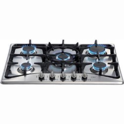 CDA Five Burner Gas Hob with FSD in Stainless steel - HCG741SS