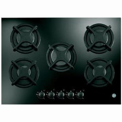 Hoover 75cm Signature 5 Burner Gas Hob in Black - HGV7550B