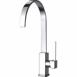 Smeg Chrome Finish Single Lever With Flat Spout - IMOLA