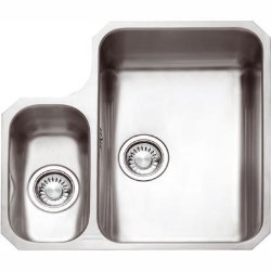 Franke Undermount 1.5 Bowl Stainless Steel Sink with Left Hand Small Bowl - LAX160/36-16