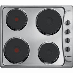 Candy 60cm Sealed Plate Electric Hob in Stainless Steel - PLE64X