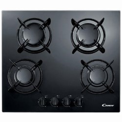 Candy 60cm Gas-on-glass Hob in Black - PV640SN