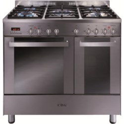 CDA 90cm Double Oven Dual Fuel Range Cooker in Stainless steel