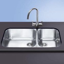 Smeg Alba Double bowl undermounted sink - UM4530