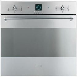 Smeg Classic Frameless Electric Built In Single Oven in Stainless steel - SC399X-8