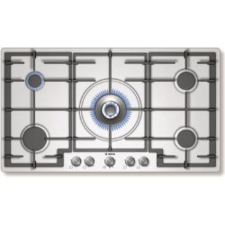 Bosch Avantixx 92cm Five Burner Gas Hob in Brushed steel - PCR915B91E