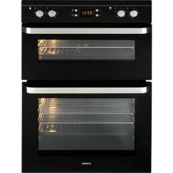 Beko Fanned Electric Built-in Double Oven in Black - ODF21300B