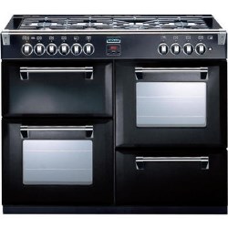 Stoves Richmond 1000DFT 100cm Dual Fuel Range Cooker in Black - 444440199