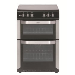 Belling FSDF60DO Double Oven 60cm Dual Fuel Cooker in Stainless Steel - 444440165