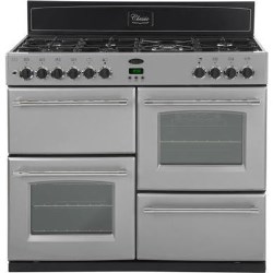Belling Classic 1000DFT 100cm Dual Fuel Range Cooker in Silver