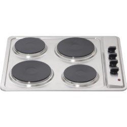 Matrix 60cm Solid Plate Electric Hob in Stainless Steel - MHE001SS