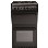 Hotpoint 50cm Twin Cavity Gas Cooker in Black