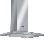 Bosch Avantixx Slimline Pyramid 70cm Chimney Hood in Brushed Steel