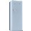 Smeg 50s Style Right Hand Hinge Freestanding Fridge with Ice Box in Pastel Blue 