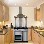 CDA Curved Glass 100cm Chimney Hood in Black