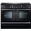 Zanussi Frost Free Freestanding Fridge Freezer in Stainless Steel Look
