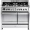 Smeg Opera 100cm Dual Fuel Range Cooker in Stainless Steel