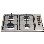 CDA Level 1 Four Burner 60cm LPG Gas Hob in Stainless Steel
