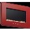 Smeg 50s Retro Style Natural Gas Wall Fire in Red