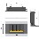 Smeg Classic Landscape Natural Gas Wall Fire in Stainless Steel 
