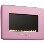 Smeg 50s Retro Style Natural Gas Wall Fire in Pink