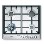 Bosch Exxcel 60cm Front Control Gas Hob in Stainless Steel in Brushed steel