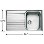 Franke Ascona Single Bowl Stainless Steel Sink with Reversible Drainer
