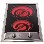 CDA Domino Two Zone Ceramic Electric Hob in Stainless steel