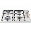 CDA Level 1 Four Burner 60cm Gas Hob in White