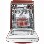 Smeg 50s Style Freestanding Dishwasher in Red