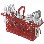 Smeg 50s Style Freestanding Dishwasher in Red