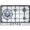 Bosch Avantixx 76cm Five Burner Gas Hob in Brushed steel