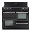 Belling Classic 1000E 100cm Electric Range Cooker - Black